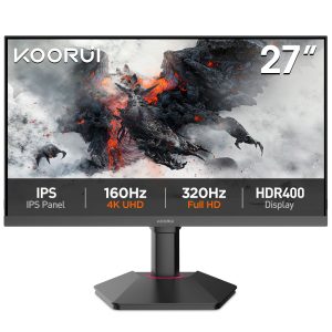 KOORUI G2741L 27" 4K 160Hz Dual-Mode (320Hz FHD) Fast IPS Gaming Monitor