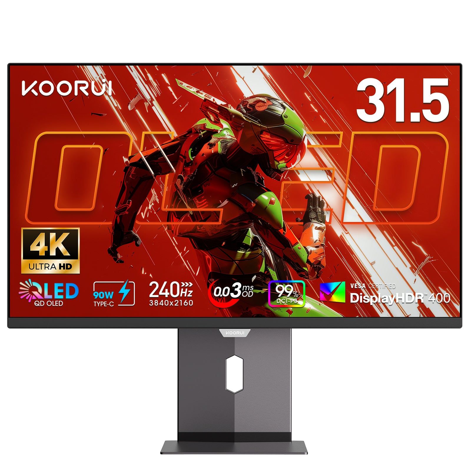 KOORUI S3241XO 31.5" 4K 240Hz QD-OLED Gaming Monitor