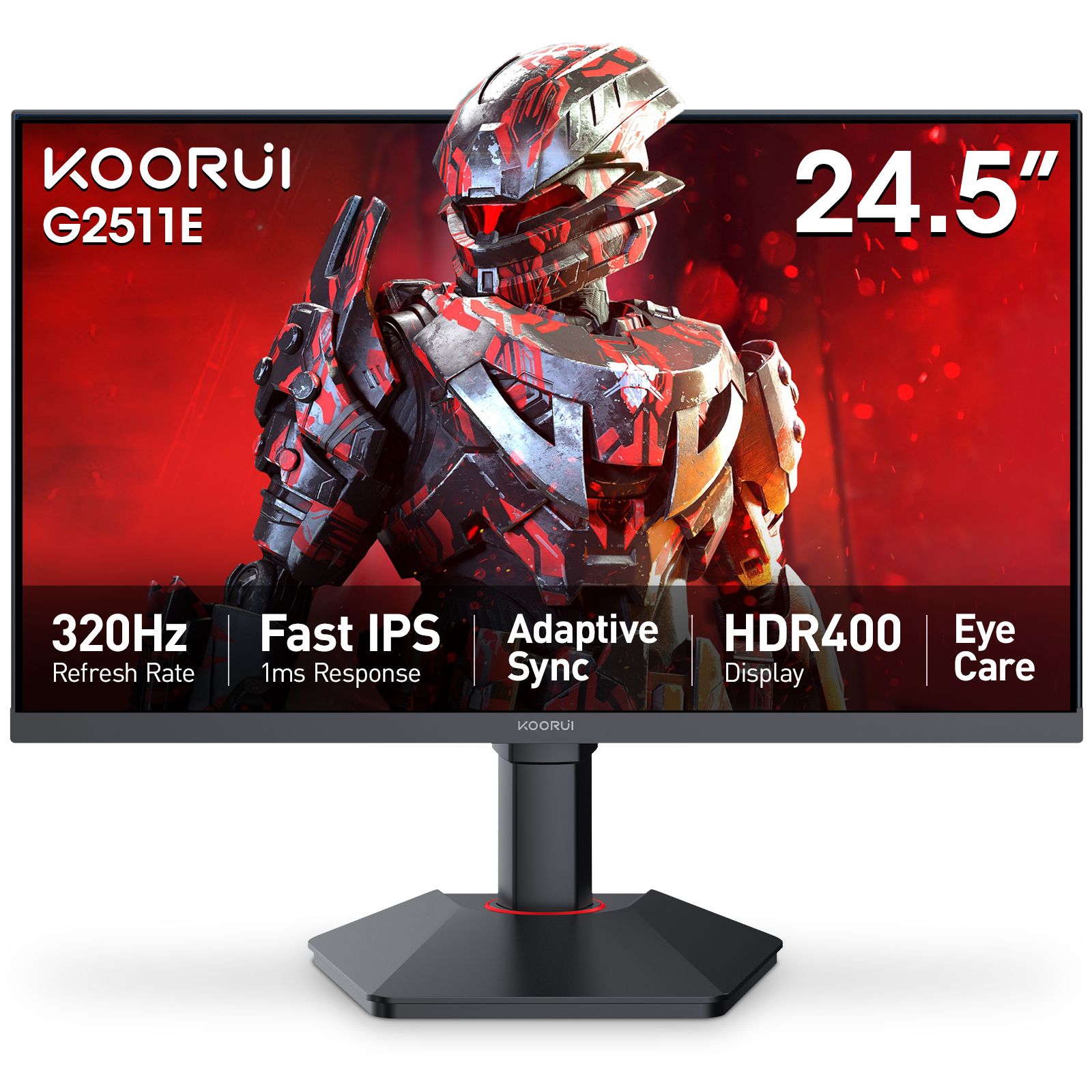 KOORUI model names explained: what G2511P, S2721XO and E2411H mean