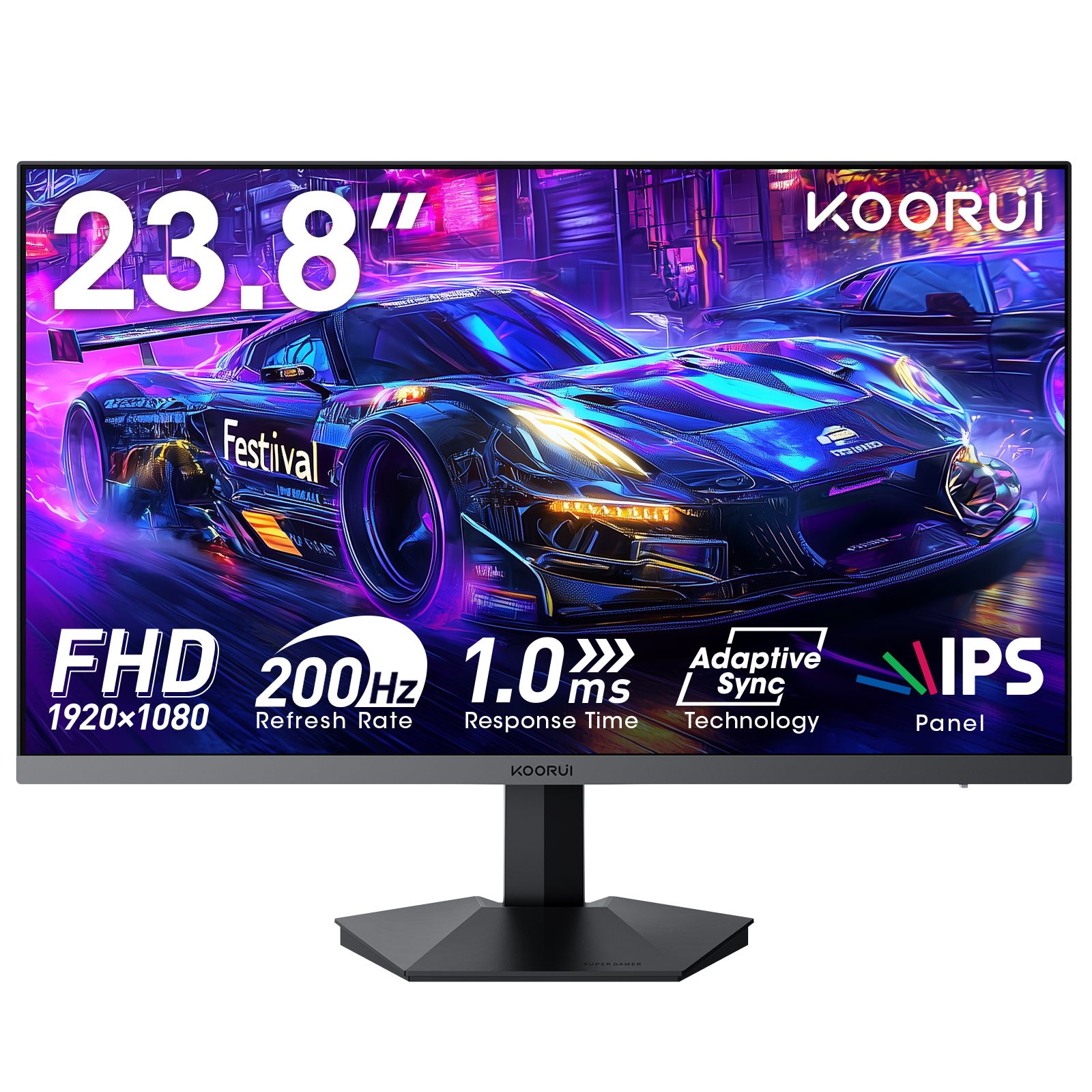 KOORUI G2411P 23.8" FHD 200Hz Fast IPS Gaming Monitor
