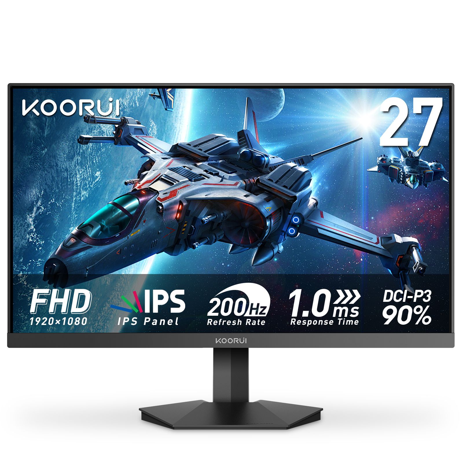 KOORUI G2711P 27" FHD 200Hz Fast IPS Gaming Monitor