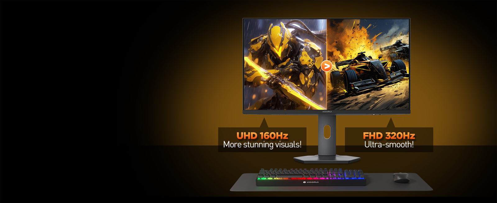 One monitor, two ultimate experiences!