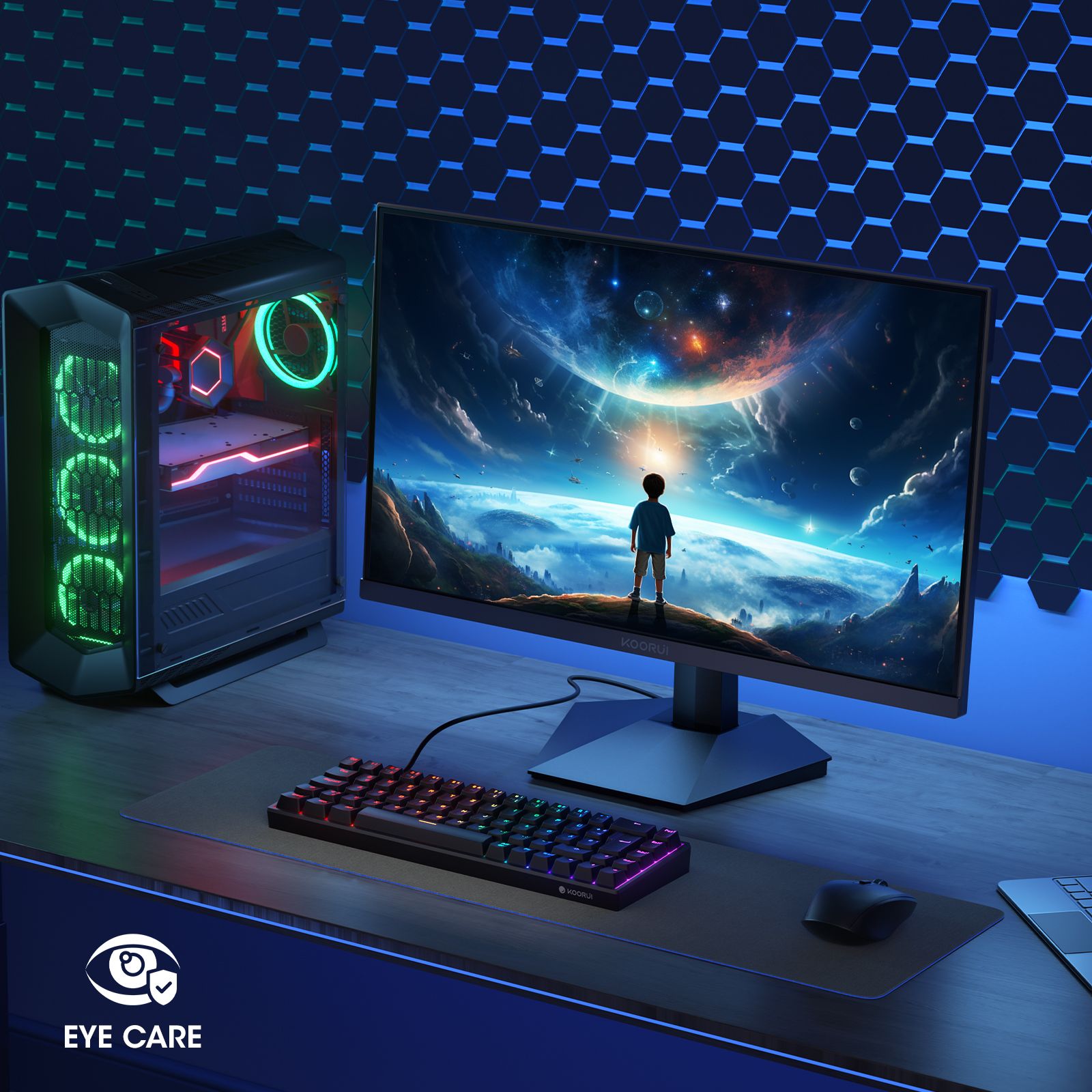 KOORUI G2711P 27" FHD 200Hz Fast IPS Gaming Monitor - Image 7