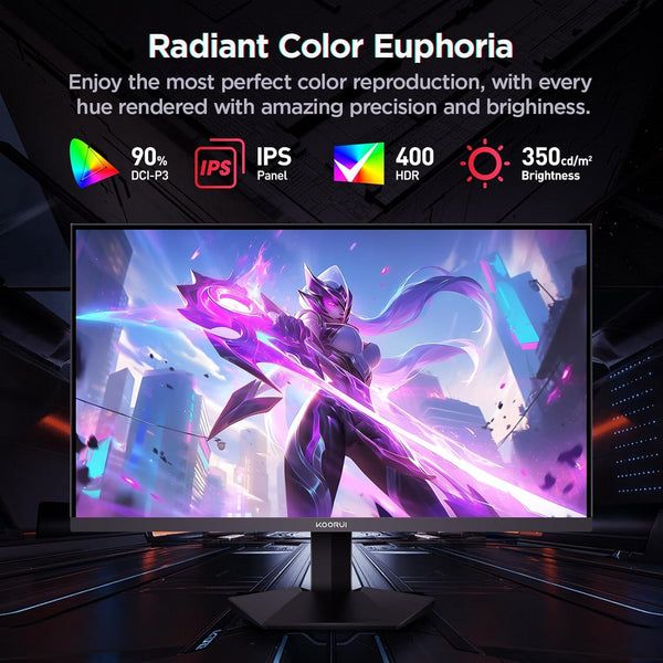 KOORUI G2421V 23.8" QHD 180Hz Fast IPS Gaming Monitor - Image 10